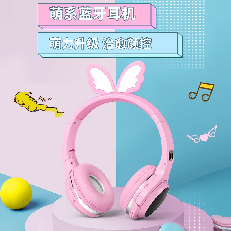 Bluetooth Headset Cute Cartoon Kids Wireless Headphones Anime Children 3D Surround Headphones audiophile Portable Headset