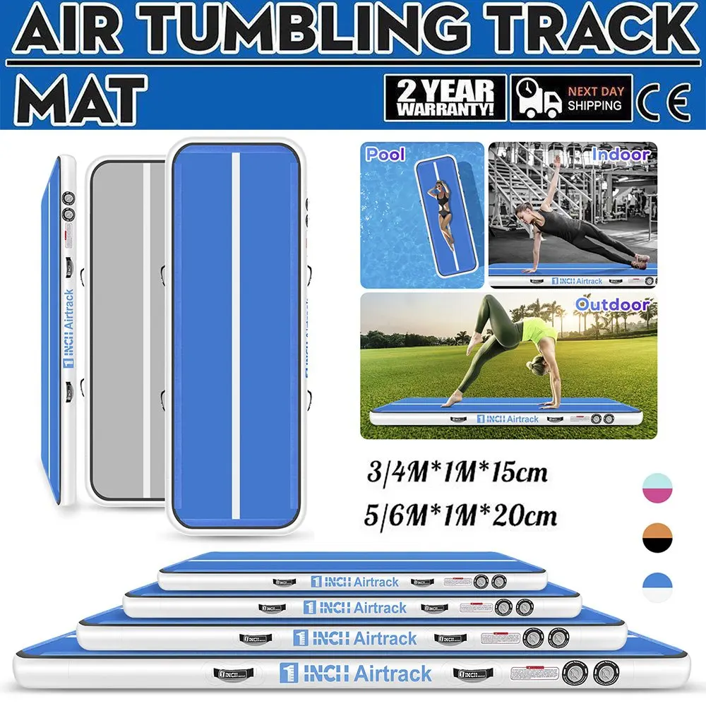 

Inflatable Gymnastics Equipment Mat 4m/5m/6m Air Track Tumbling Mat for Gymnastics Yoga Mat PVC Floor Rug Mattress Gym with Air