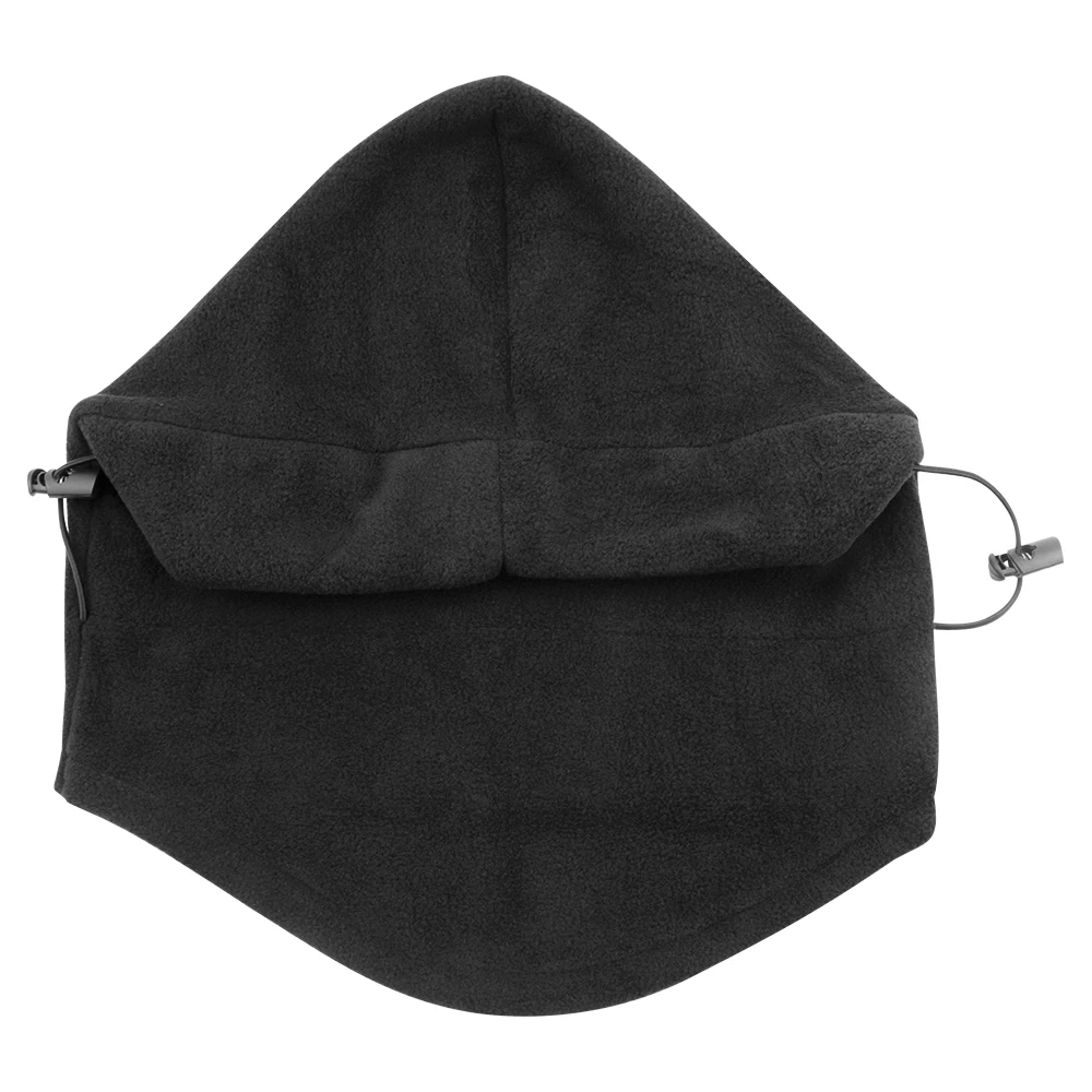 Мужская зимняя Флисовая теплая Лыжная Шапка Snood шапка с капюшоном мотоциклетная