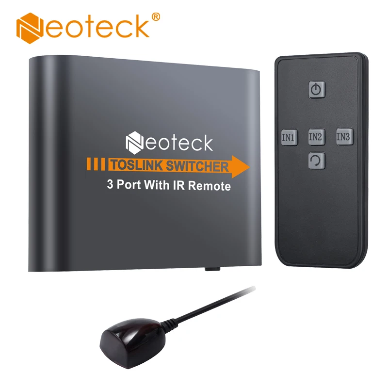 Neoteck Toslink переключатель 3x1 с ИК пульт дистанционного управления Управление HDMI
