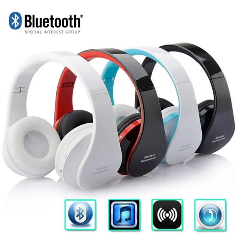 Wireless Bluetooth 4 1 Headphones Headset Stereo Microphone For TV Computer Game Music Foldable Sport Earphone Wired Headset