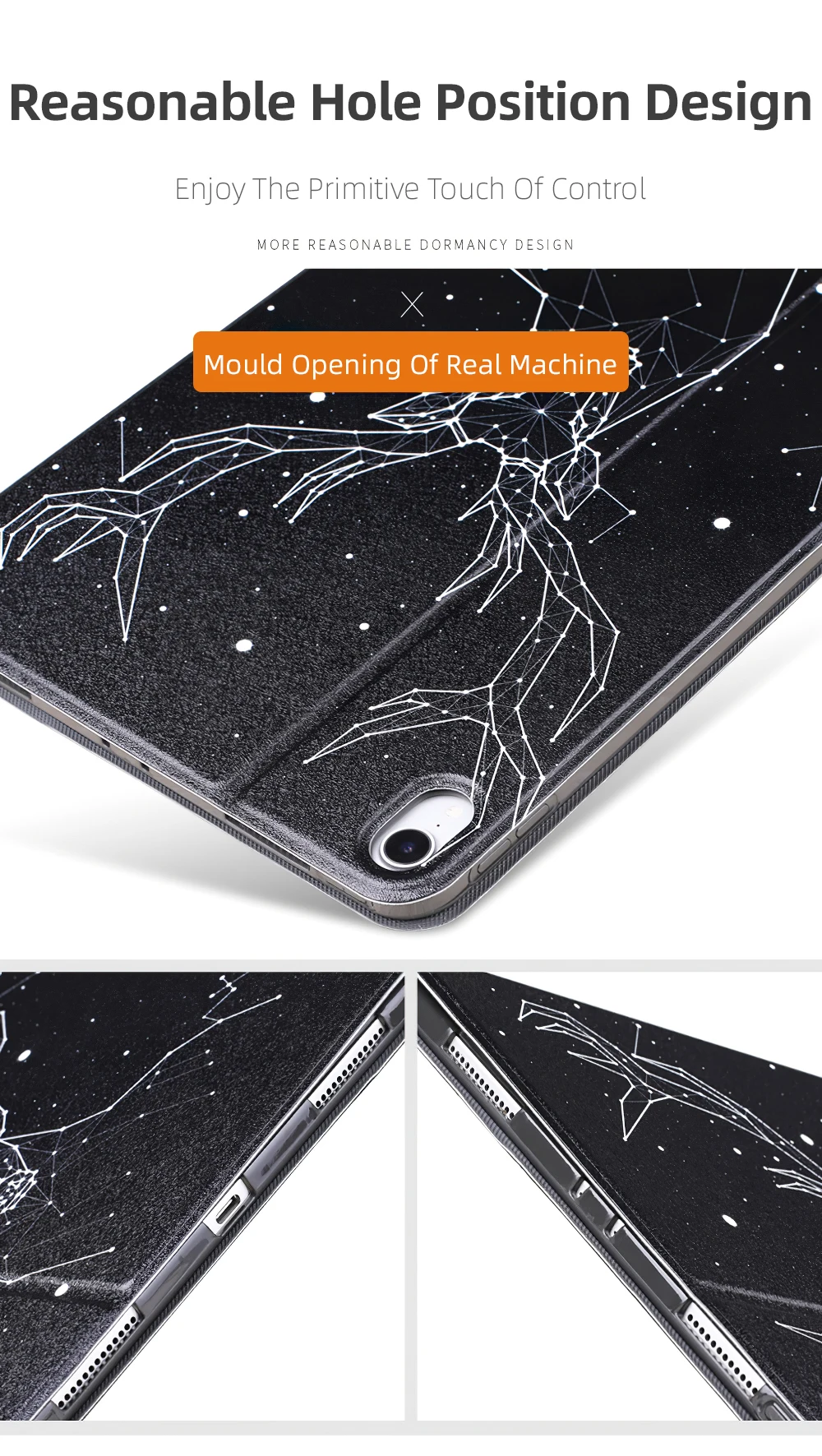 Painting Cute Bear Cases For iPad New Air 1 2 A1823 A1954 A1566 Cartoon Rabbit Flower Monkey Shockproof Tablet Leather