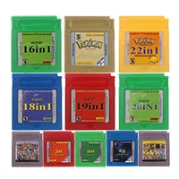 Cartão de console do cartucho do jogo de vídeo de 16 bits super tudo in1 versão em inglês para nintendo gbc