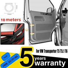 10 метров для VW T5 T5.1 T6 транспортер Multivan Caravelle Campervan Калифорния дом на колесах Экстра кабины T32 дверные уплотнительные полосы обновления 10 метров для VW T5 T5.1 T6 транспортер Multivan Caravelle Campervan Калифорния дом на колесах Экстра кабины T32 дверные уплотнительные полосы обновления
