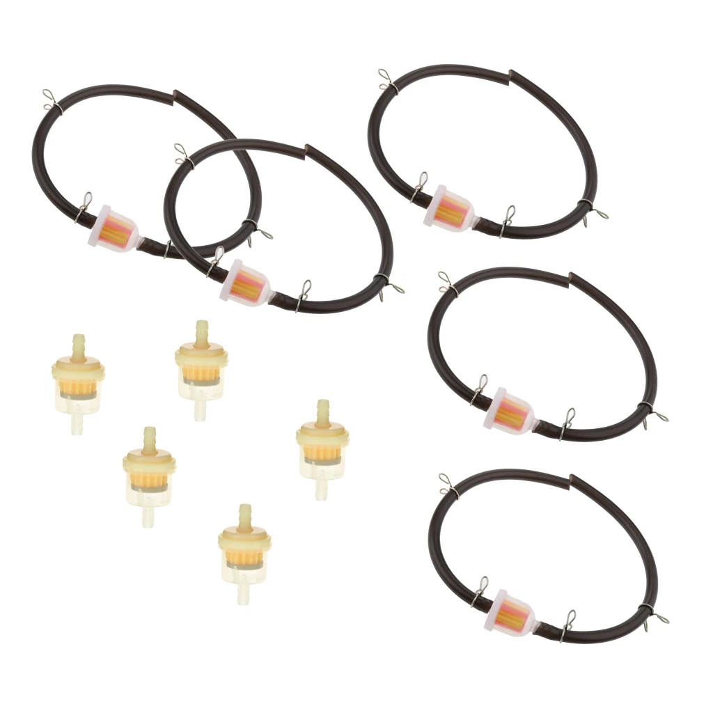MagiDeal 10X 47 49cc Mini Gas Hose Line Fuel Filter Kit for Dirt Pocket Bike