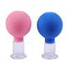 1PC Vacuum Cupping Cups Rubber Head Glass Anti Cellulite Massage Chinese Therapy Body Cupping Health Massage Tool ► Photo 3/6