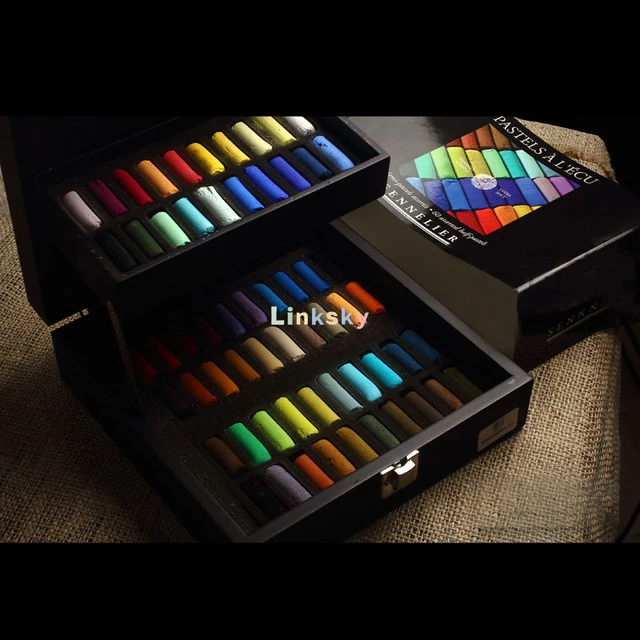 Sennelier Wood Box Set of 60 Half Stick Pastels,Made with 100% Pure  Pigment,Exceptionally Soft - Lightfast and Water-soluble - AliExpress