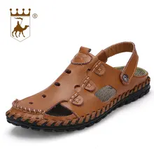 BACKCAMEL/мужские летние сандалии Повседневная пляжная обувь из дышащего материала новые уличные слипоны большого размера размеры 38-44