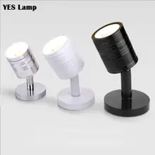 Светодиодный прожектор для поверхностного монтажа, покраска, лампа для спальни, гостиничная прикроватная лампа, 3 Вт, 5 Вт, 110 В, 220 В, фоновая лампа, теплый белый, холодный белый свет