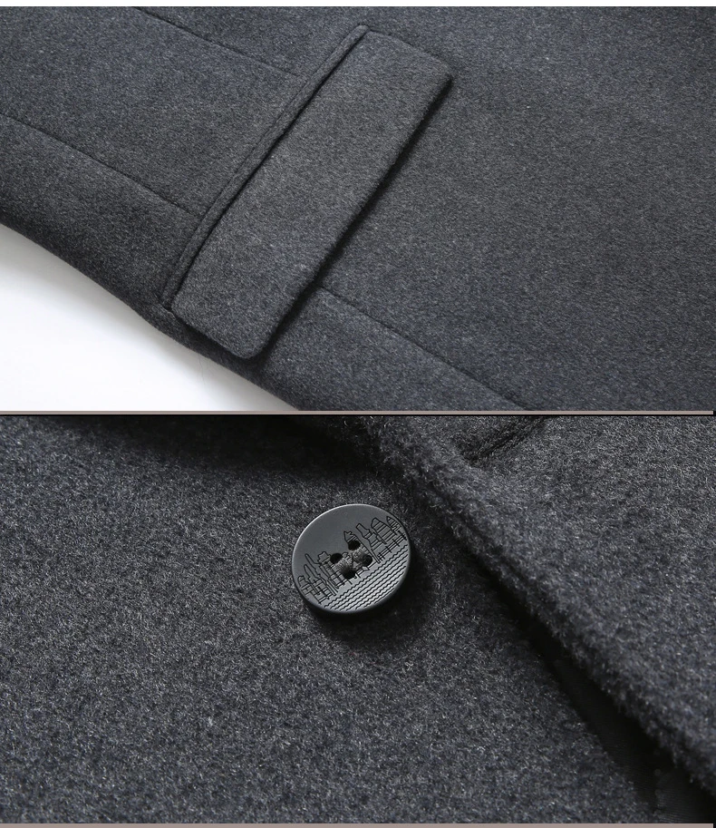 iSurvivor Men Winter Autumn Wool Coats Jackets Parkas Male Casual Fashion Slim Fit Large Size Nylon Cotton Coats Jackets