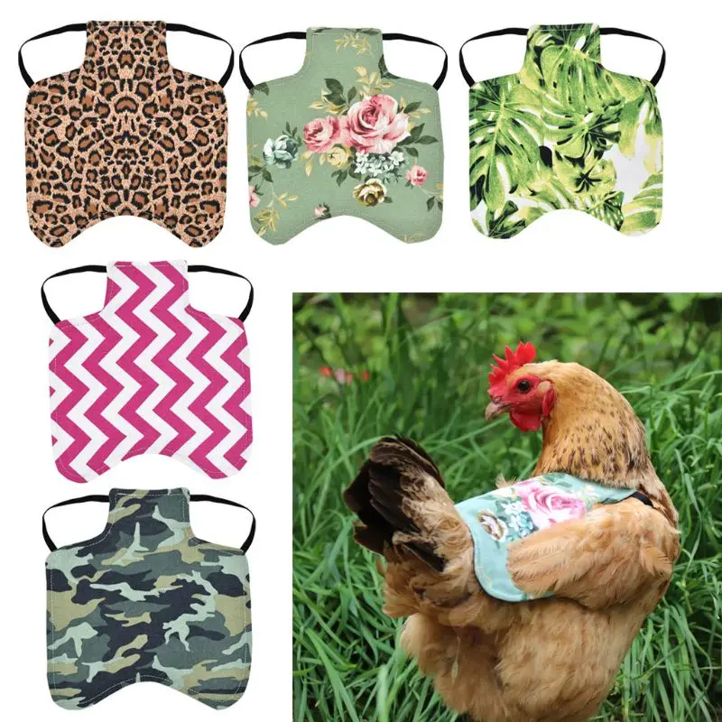 Adjustable Pet Clothes Hen Apron Poultry Hen Saddle Apron Feather Protection Holder Chicken Protector Hen Dress