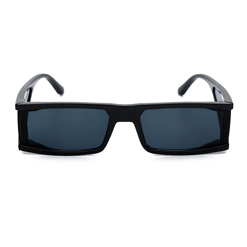 JASPEER Модные прямоугольные маленькие солнцезащитные очки для женщин Роскошные брендовые зеркальные черные прозрачные линзы цельные Панк мужские солнцезащитные очки UV400