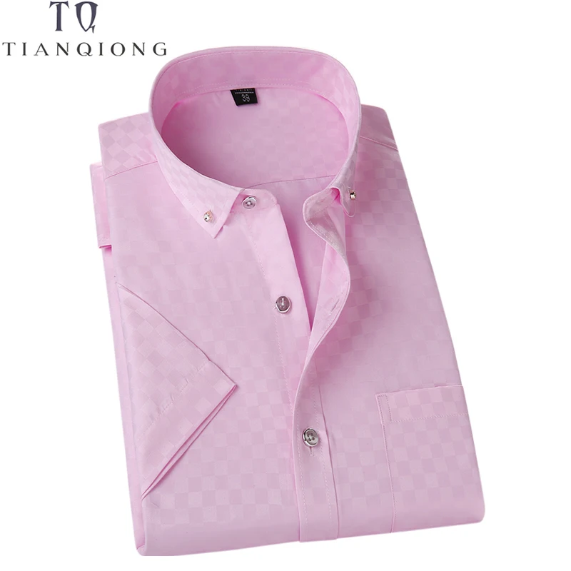 

TIAN QIONG Plus Large Size 4XL 5XL New Summer 2019 Long Sleeve Twill Pure Color Business Dress Shirts Formal Work Shirts Men