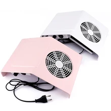 40W Nail Dust Collector Nail Suction Fan Nail Dust Vacuum Cleaner Manicure Machine with 2 Dust Collecting Bag Salon Tools arieslibra 40w nail art salon suction dust collector manicure filing acrylic uv gel tip machine cleaner salon manicure tools
