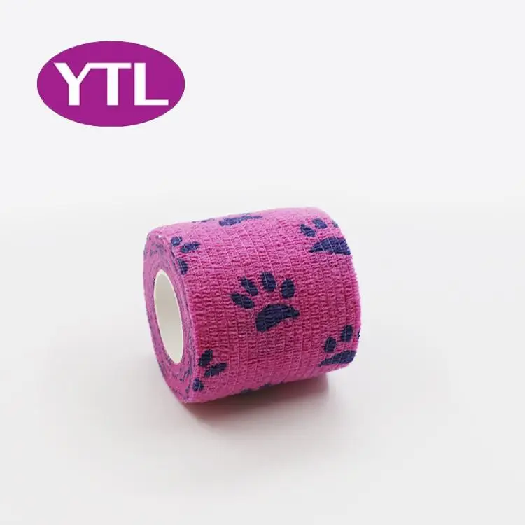 10 Открытый Мультфильм нетканый самоклеящийся эластичный бандаж 5 см X 4,5 м Камуфляж Водонепроницаемый Многофункциональный бандаж - Цвет: 10
