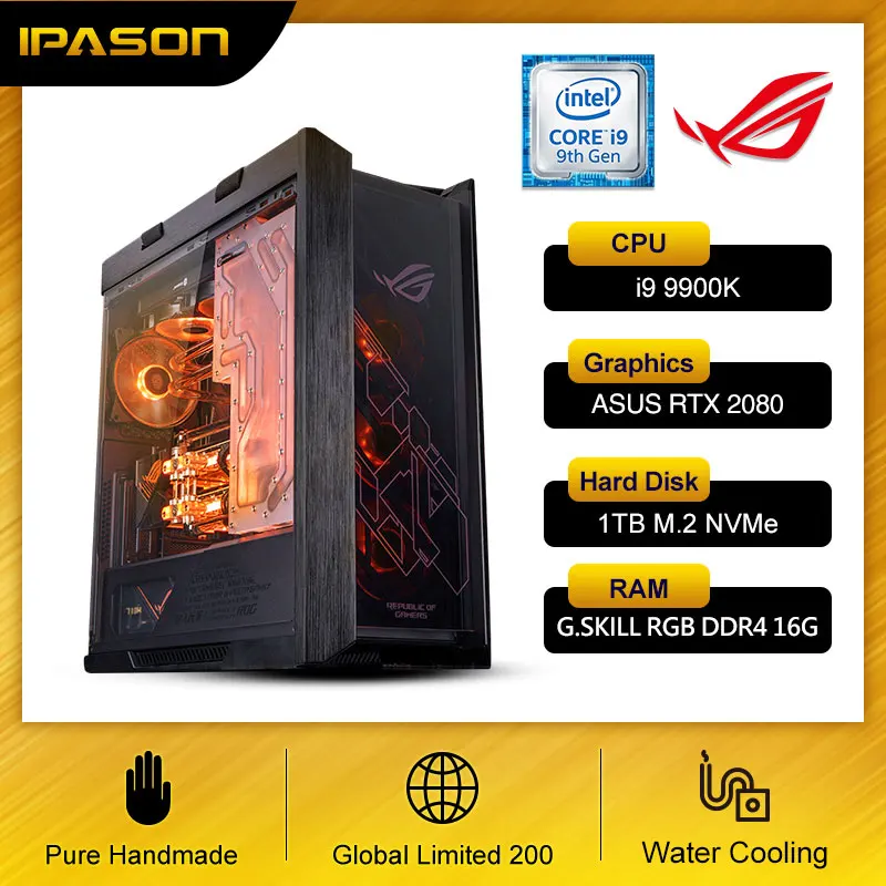 Ipason I9 9900k 1t M 2 Nvme 32g Ddr4 Ram Rtx2080ti Asus Rog