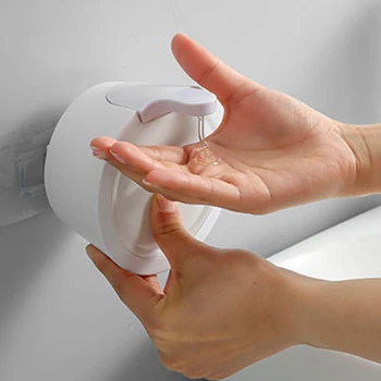 

350mL Manual Soap Dispenser Wall Mounted Hand Cleaner Washer Pump Hand Sanitizer Shampoo Container Bottle for Kitchen Bathroom