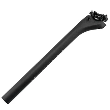 

No Logo Bicycle Seat Posts Carbon Road/Mtb 3K Matte Offset Seat Post 25.4 x 400Mm Ultra-Light Bicycle Seatpost