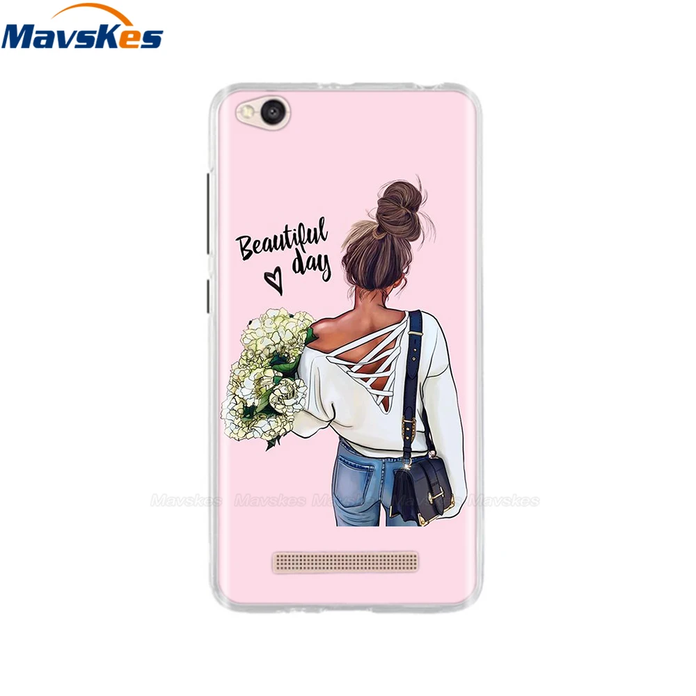 cases for xiaomi blue for Redmi 4A Case For Xiaomi Redmi4A Silicone TPU Protective Cover Cartoon Phone Case on for Xiaomi Redmi 4A 4 A Redmi4A Cases xiaomi leather case hard Cases For Xiaomi