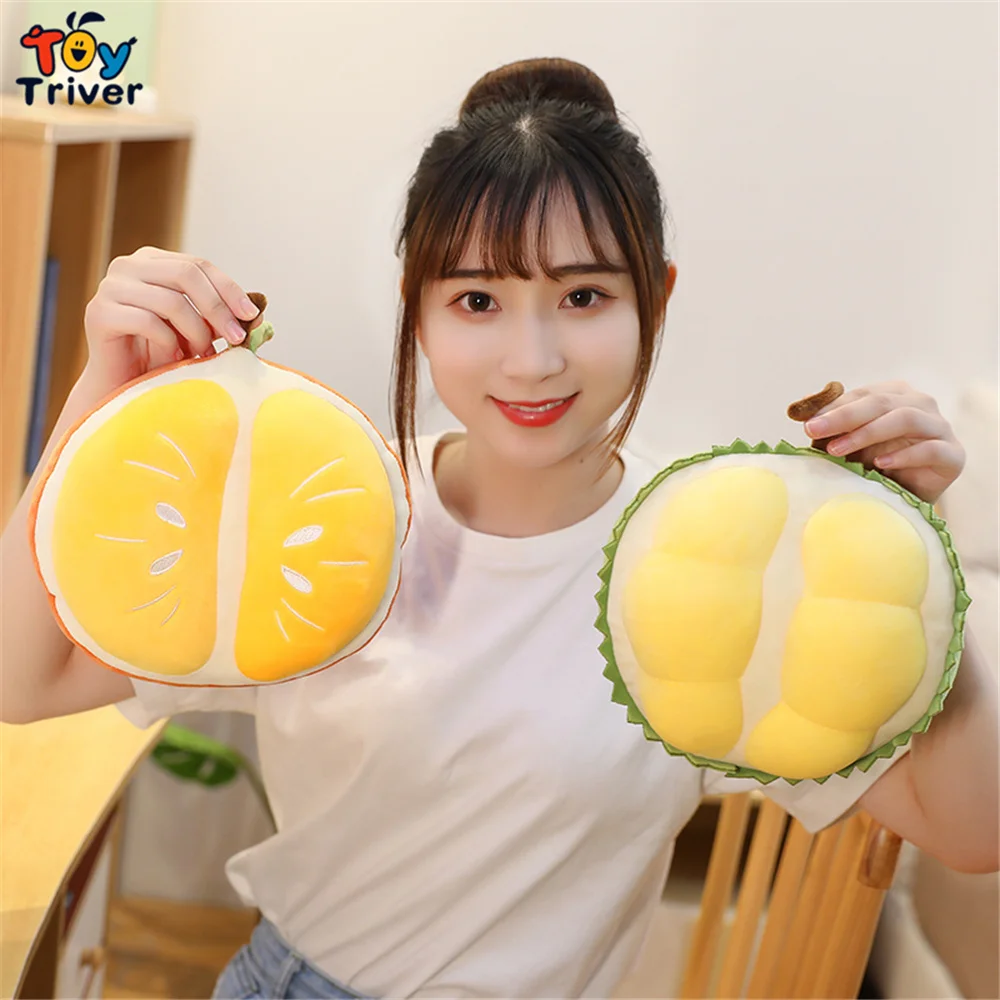 Kawaii оранжевая дюрианская сумка через плечо для карт кошелек монет ранец плюшевая