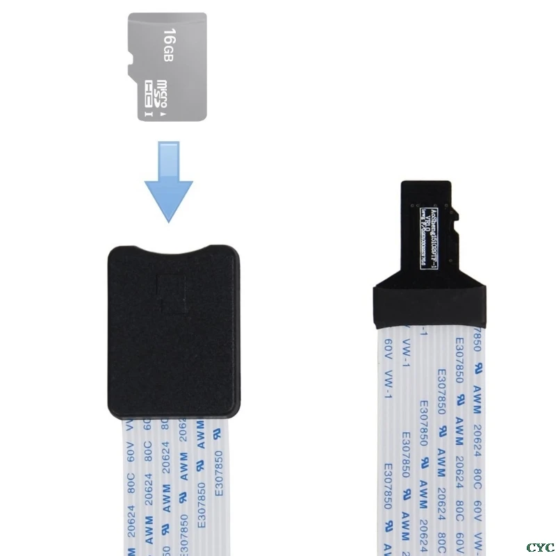 48CM/60CM TF Male to micro SD card Female Flexible Card Extension cable Extender Adapter reader for Car GPS mobile phone |