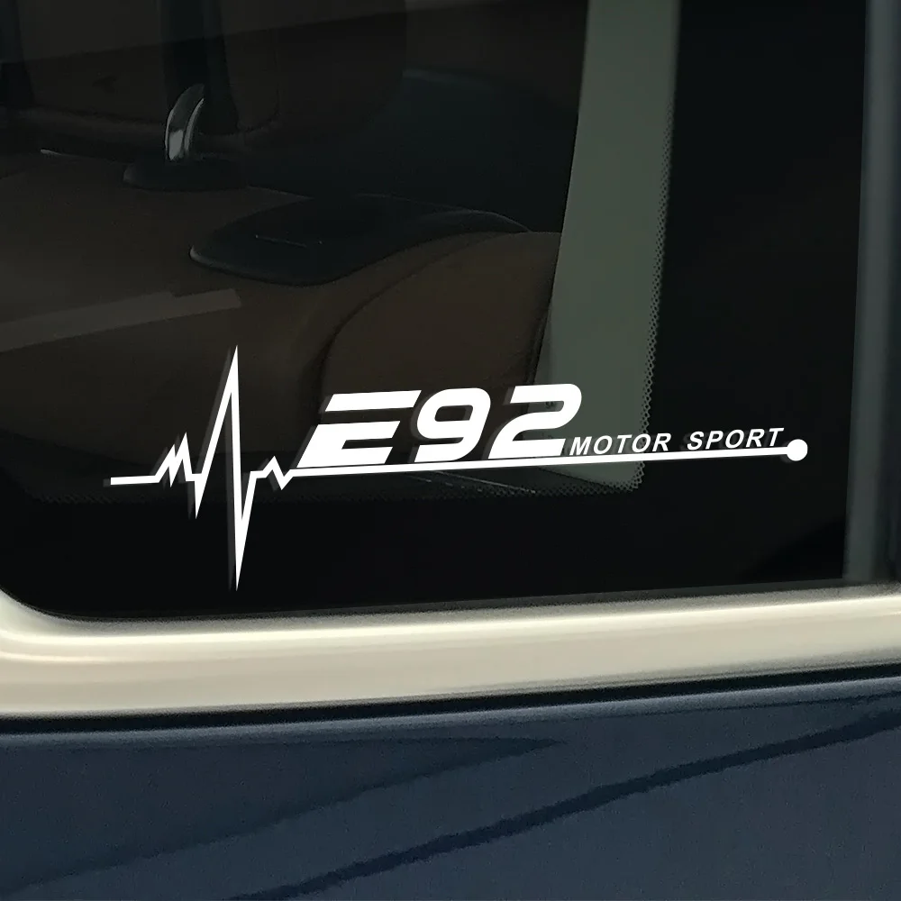 2 шт. 20*7 см Солнцезащитная бленда для бокового окна наклейки для BMW E46 E90 E91 E60 E39 E36 E87 E92 E30 E34 E46 E61 E62 E93 Auo Декор Автомобильные аксессуары - Название цвета: For BMW E92