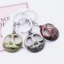 В европейском и американском стиле фильм Похожие продукты аксессуары на Рождество с принтом "Кошмар перед Джек череп брелок-подвеска AliExpress Лидер продаж