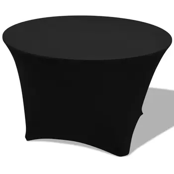 

Vidaxl stretch table cover 2 pcs. Around 150x74 cm black