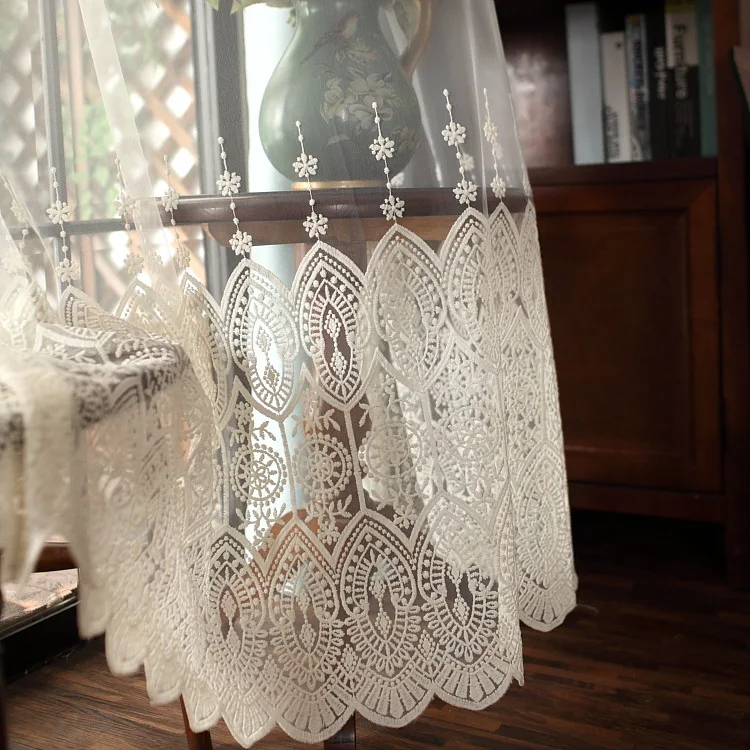 European High-end Embroidery Simple Joker Tulle for Living Dining Room Bedroom. | Дом и сад