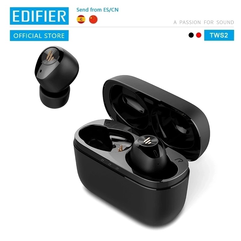TWS-наушники EDIFIER TWS2 с поддержкой Bluetooth 5 0 IPX4 время работы до 12 часов | Электроника