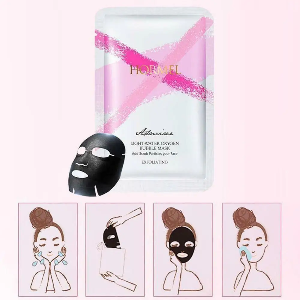 Bubble Face Mask Bamboo Charcoal Sheet Mask Detox Mask Moisturizing Tender Skin Care Korean Facial Mask Makeup masque