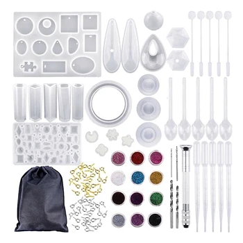 

GTBL 98X DIY Jewelry Pendant Making Tool Multi-Shaped Mould Tool Set Cake Craft Gift Making