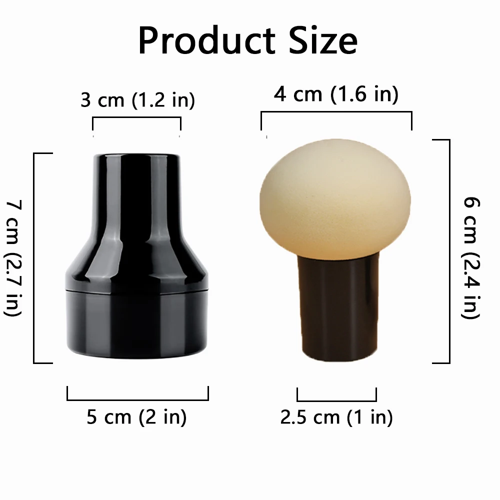 1 шт., ручная косметическая губка с милой грибовидной головкой, сухая и влажная, двойного назначения, растущий тональный крем, консилер в штучной упаковке, косметические инструменты для макияжа