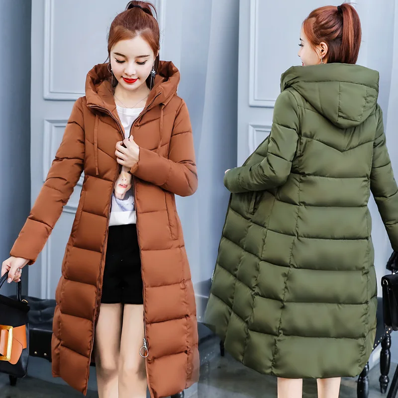

2018 Winter New Style down Feather Cotton-padded Clothes Large Size Slim Fit Padded Cotton Jacket Korean-style Women's down Jack