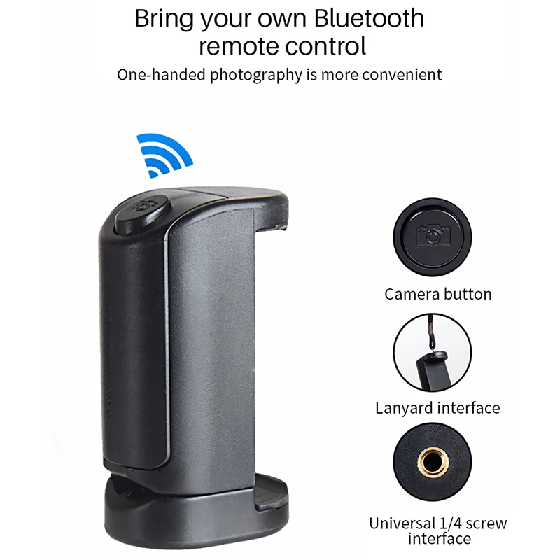 Yunteng Bluetooth Selfie Booster Handle Grip Anti-Shake Phone Stabilizer Holder with Remote Shutter for iPhone Android