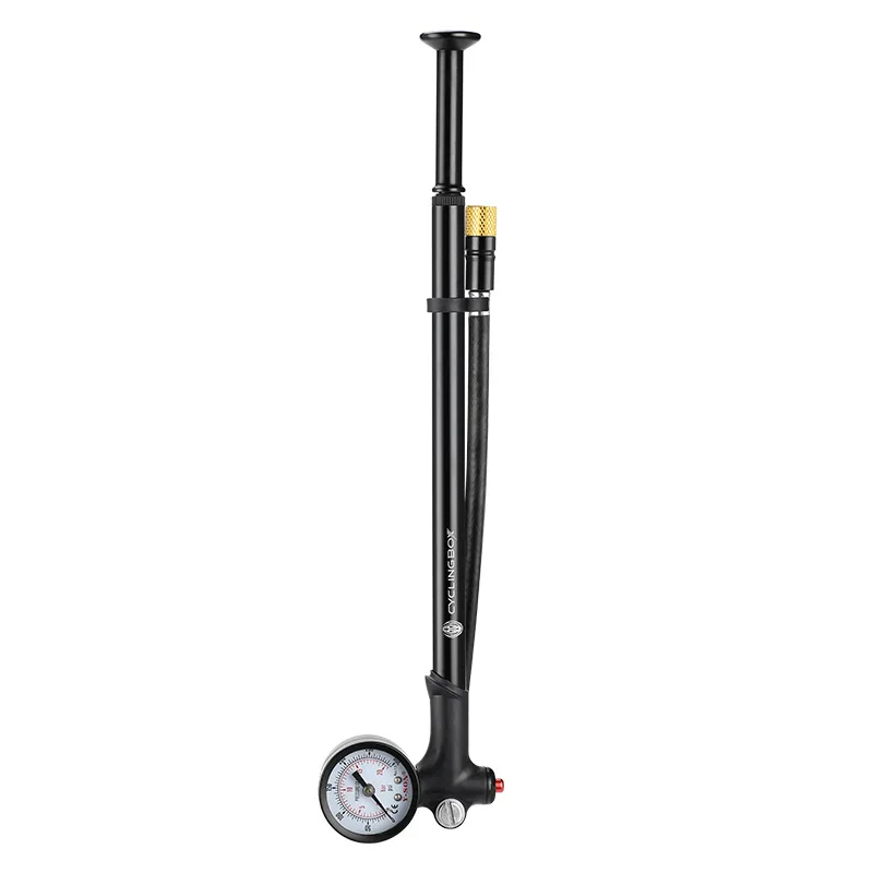 Portable High pressure 300psi Bike Air Pump with Gauge for Fork & Rear