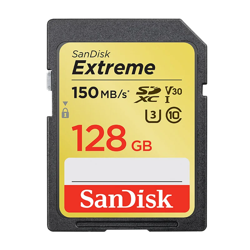 SanDisk, экстремальный Pro/Ultra, флешка sd card флешки 64 ГБ, sd-карта, карта памяти, 32 ГБ, флеш-карта, 128 ГБ, 16 ГБ, класс 10, U3, для камеры 1080p 3D, Full HD карта памяти карты микро сд карты памяти скидки - Емкость: SDXVE 150MB 128GB