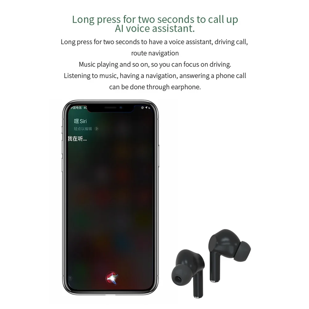 A1 TWS Bluetooth 5 0 Wireless In ear Earphones HiFi Earbuds with Charging Box