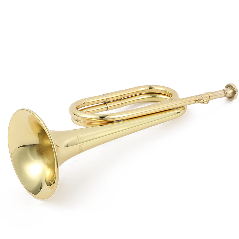 VIDOO Trompette en Laiton Doré Bugle Insturment Musical BB Key Tube Rond Accessoires De Trompette Set