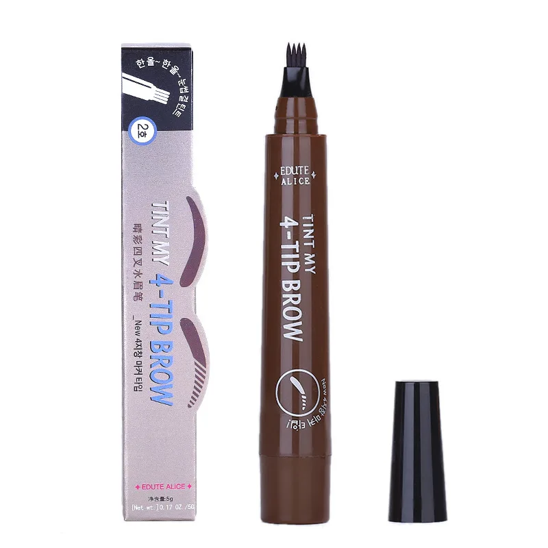 Hot Selling Four Wild Eyebrow Pencil Waterproof Long-lasting Not Smudge si fen cha Water Liquid | Красота и здоровье
