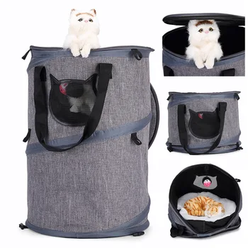 

Pet Carrier for Dogs Folding Travel Cats Breathable Cage Sling Pet Carrying Bag Backpack Hogard