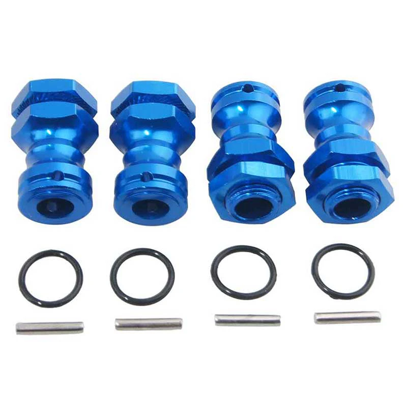 4 écrous De Moyeu Hex 17mm Pour RC 1/8 - Aluminium, Adaptateur Roue, Neufs