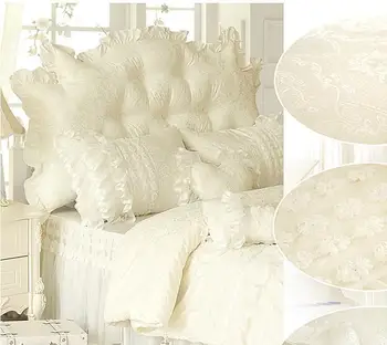 

white and pink headboard pillow