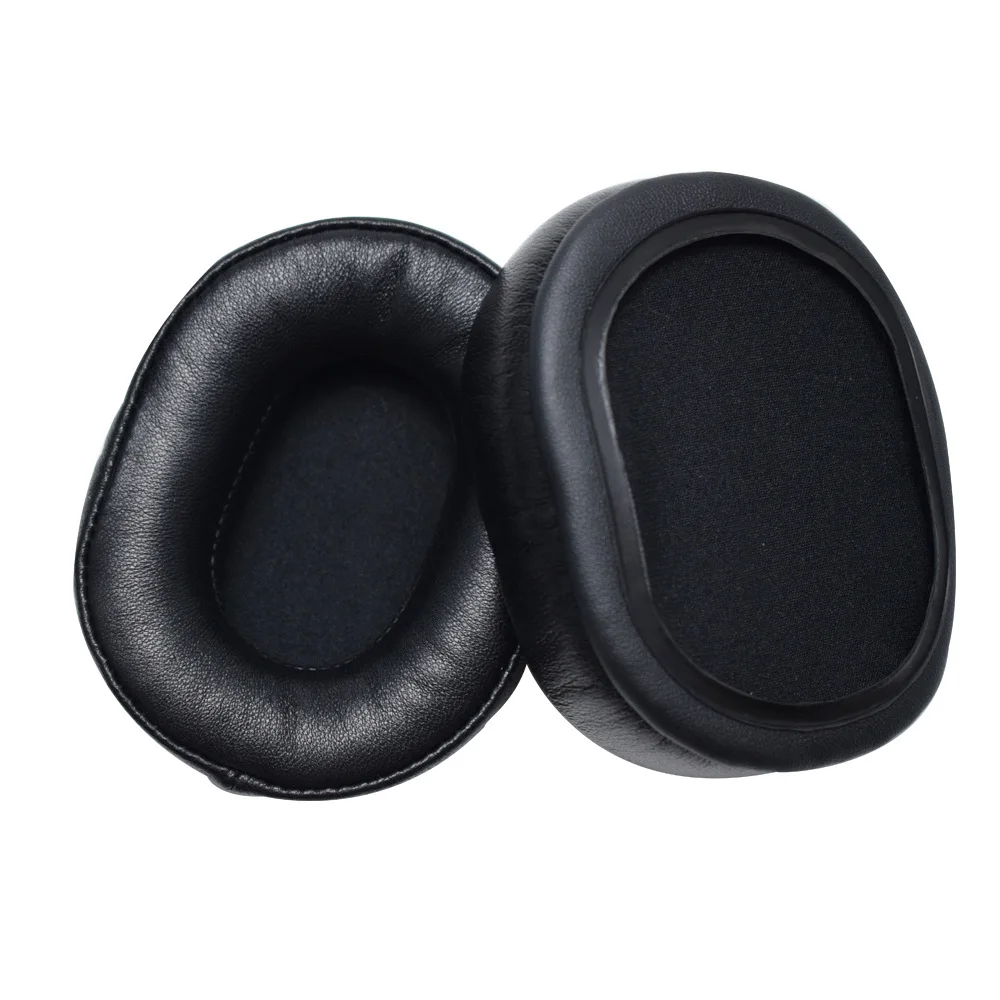 High quality Genuine Leather Headset Earpads for DENON AH MM400 Earphone Cover Sponge Cover Headphone Earmuffs Accessories