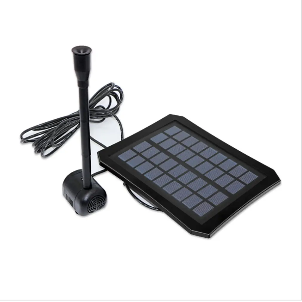 

9V 2.5W Solar Powered Submersible Fountain Pump Watering Garden Supplies Pond Build in Battery with LED Beadss