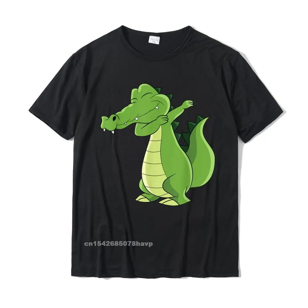 2021 Fashion Men's Tops & Tees Unique Print T Shirts 100% Cotton Short Sleeve 3D Printed Tops T Shirt O Neck Wholesale Alligator Dabbing Crocodile Dabbing Alligator T-Shirt__2748.Alligator Dabbing Crocodile Dabbing Alligator T-Shirt  2748 black.