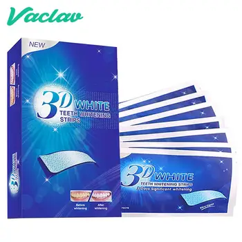 

Vaclav 7 Pairs 3D White Gel Tooth Dental kit Whitening For False Teeth Veneers Tooth Bleaching Dental Teeth Whitening Strip