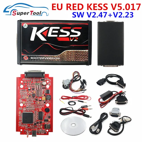 ЕС красный Kess V5.017 KTAG V7.020 V2.25 V2.47 4 светодиодный без знака программатор системного блока управления K-TAG 7,020 светодиодный программатор BDM OBD2 автомобиля/грузовика программист - Цвет: KESS V5.017 V2.47