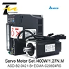 DELTA  AC servo 400W B2 0.4KW 1.27NM 3000rpm 60MM ASD-B2-0421-B ECMA-C20604RS motor drive kit with 3m Cable ► Photo 1/6