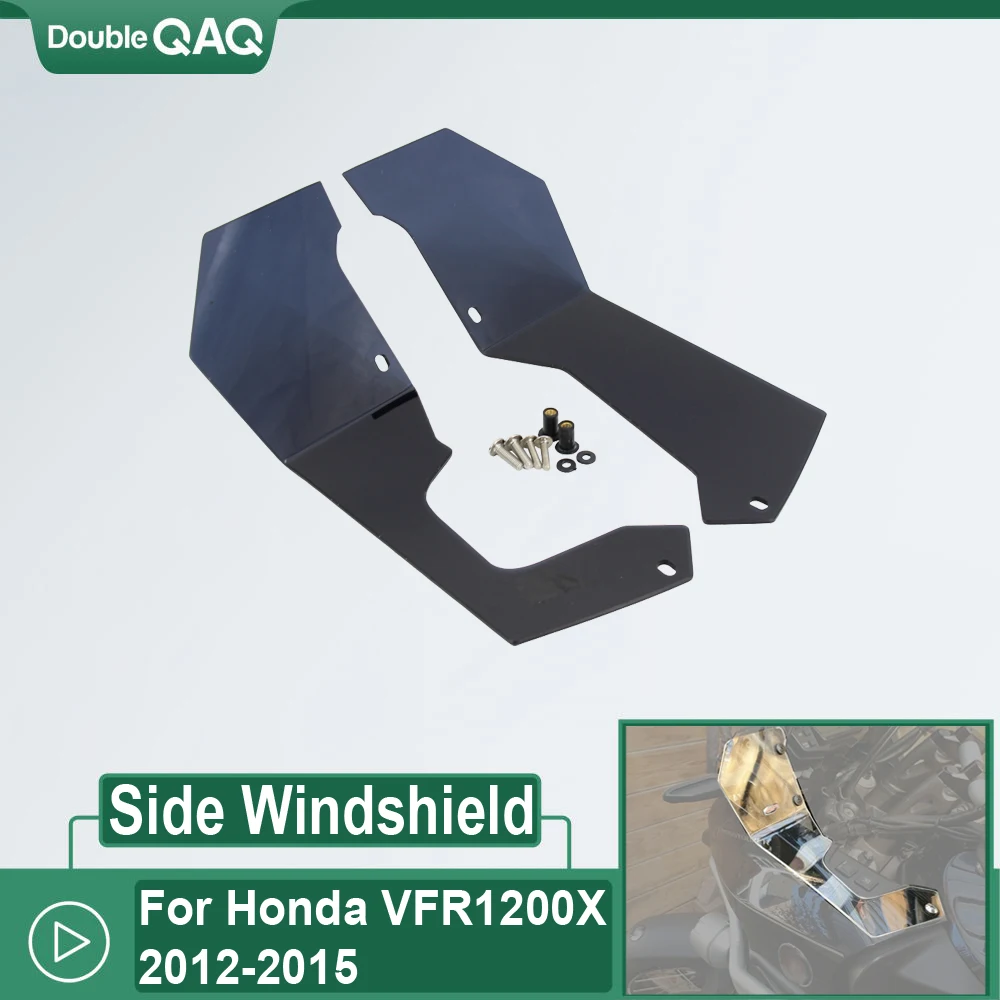 

NEW Motorcycle Side Windshield Windscreen Handshield Wind Deflector For Honda VFR1200X VFR 1200 X 2012 2013 2014 2015